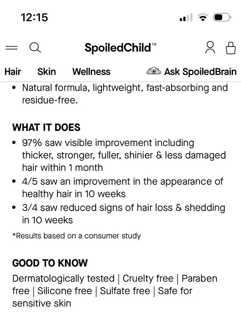 3 SpoiledChild Gold Hair Growth Replacement Capsules w 90 Day Treatment Bottle